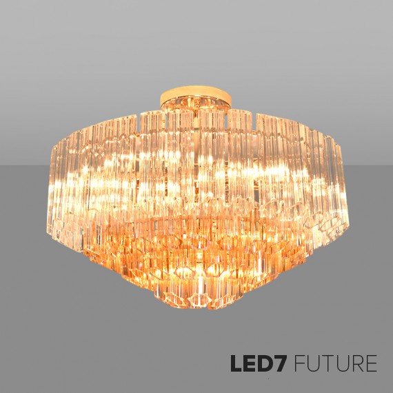 Loft Industry Modern - Vittoria Gold Chandelier